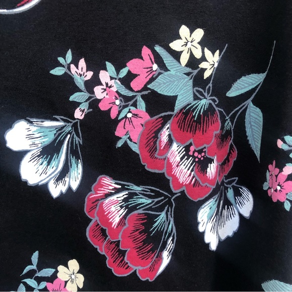 Floral dark Cottagecore long sleeve top 1X 16W 18W - Picture 4 of 6